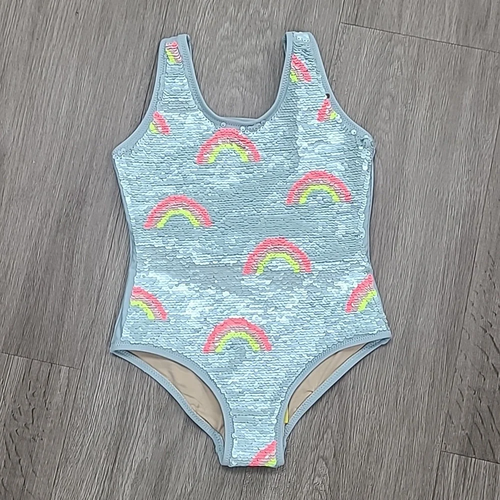 Shade Critters Colorful Rainbow Swimsuit Girl's Size 3T NWT